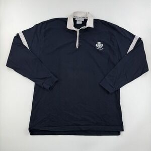 Rugby Nations Scotland Rugby Shirt Mens XXL Navy Long Sleeve Thistle Crest